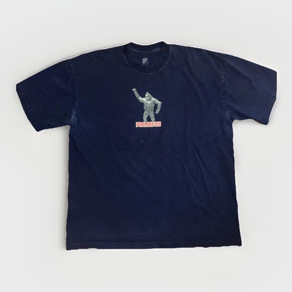 Brooklyn Projects Graphic T-Shirt Blue Men’s XL 25x29 Skateboarding Streetwear - Picture 1 of 4